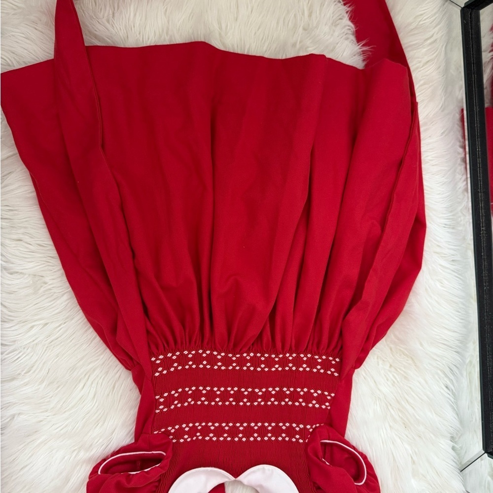 ANAVINI hand smocked dress with collar - Picture 3 of 10